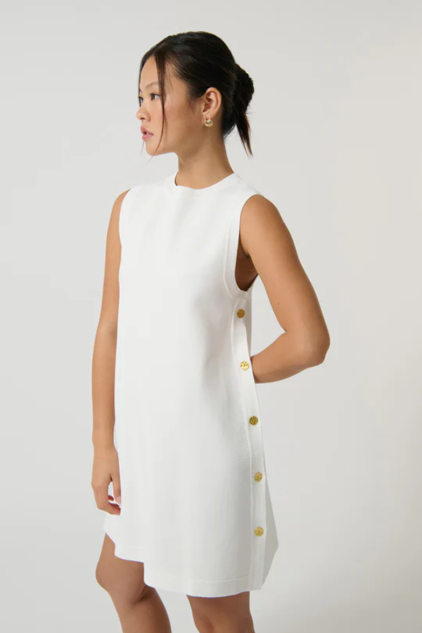 Onte | Selena Tunic White | Girls with Gems