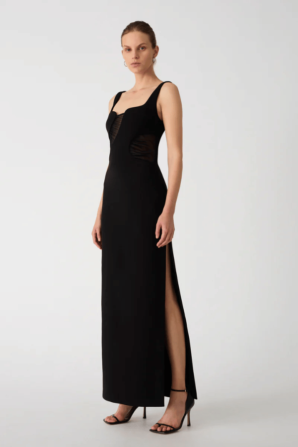 Misha | Daphne Maxi Dress Black | Girls with Gems