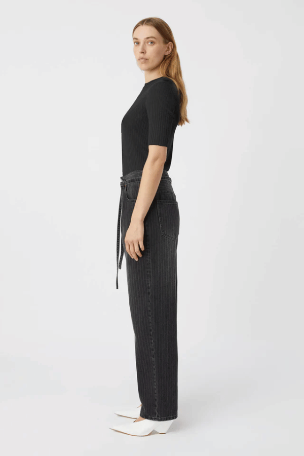 Camilla and Marc | Rhodes Denim Jean Soft Black Pinstripe | Girls with Gems