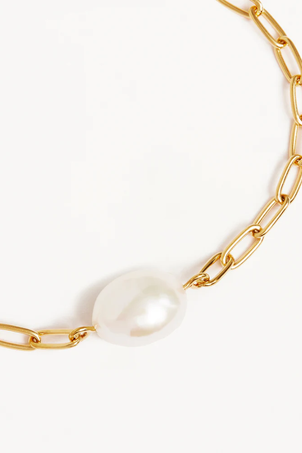 By Charlotte | Breathe Pearl Bracelet 18k Gold Vermeil | Girls with Gems