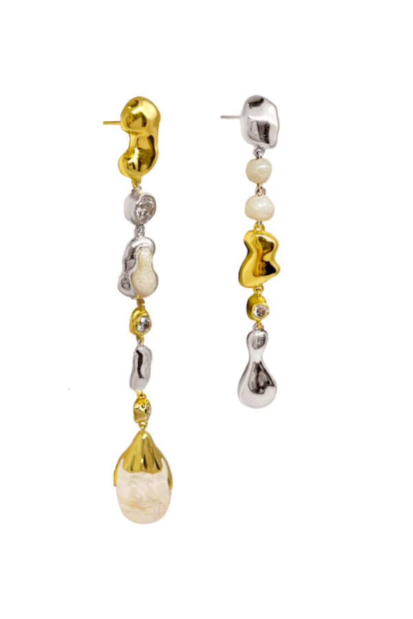 Mountain and Moon | Sammy Earrings Gold | Girls with Gems