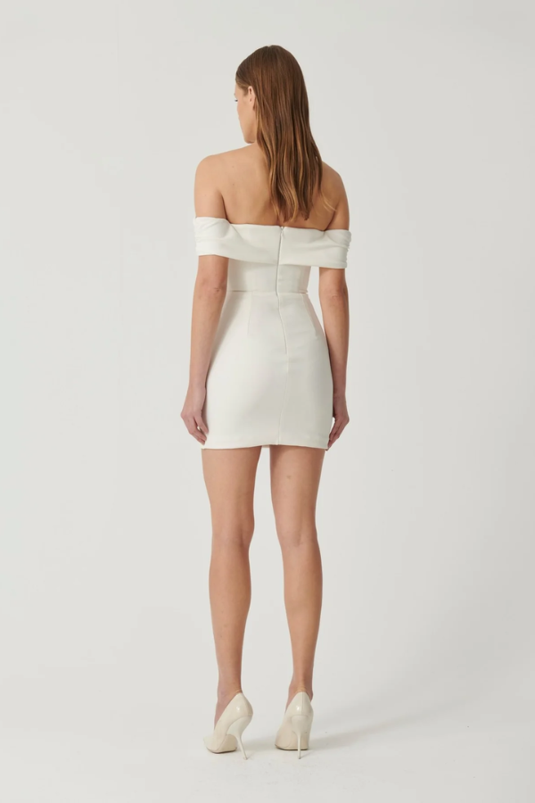 Effie Kats | Amalia Mini Dress Ivory | Girls with Gems