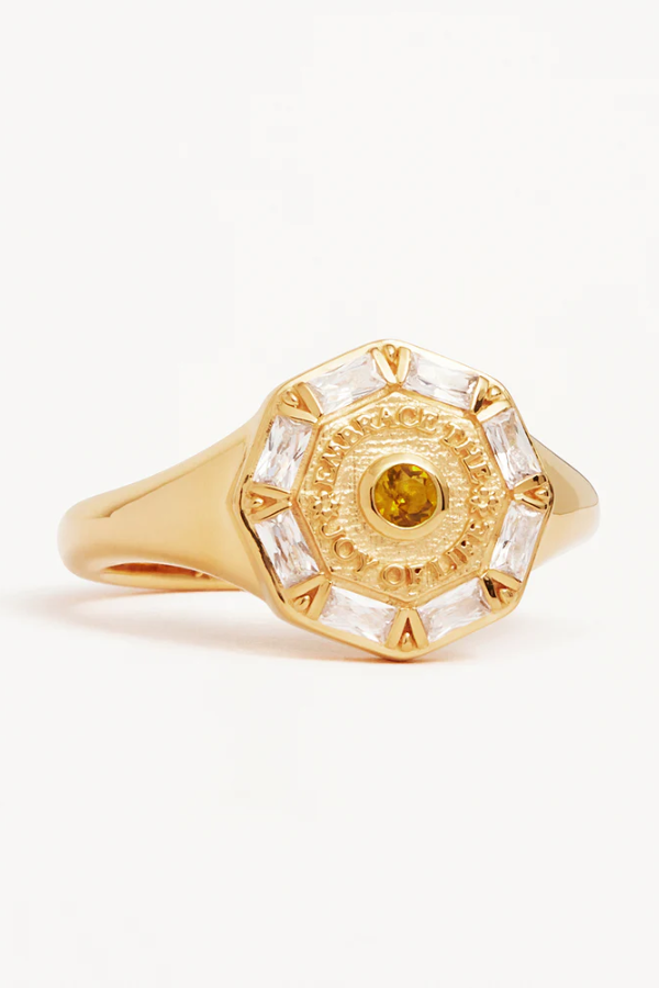 By Charlotte | Joy of Life Ring 18k Gold Vermeil | Girls with Gems