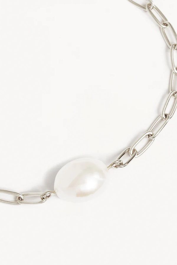 By Charlotte | Breathe Pearl Bracelet Sterling Silver | Girls with Gems