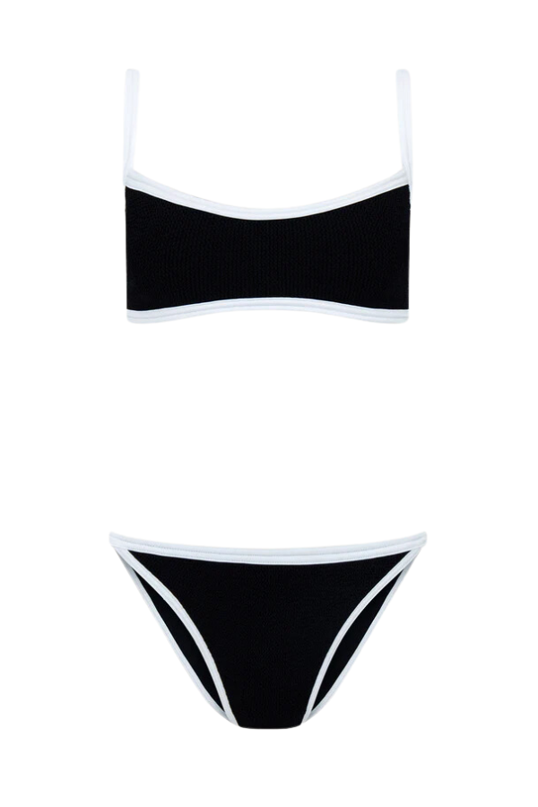 Hunza G | Tyler Bikini Black/White | Girls with Gems