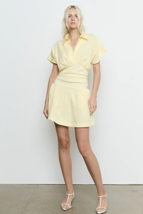 Sovere | Prophecy Mini Dress Soft Yellow | Girls with Gems