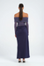Benni | Yasmin Off Shoulder Dress Navy | Girls with Gems