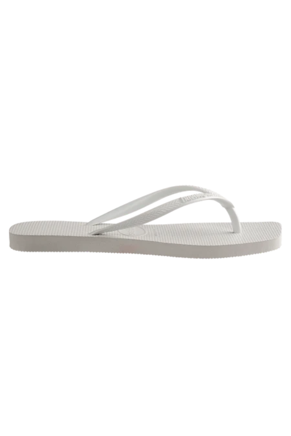 Havianas | Slim Square Solid White | Girls With Gems