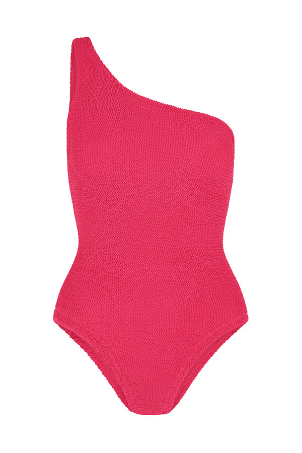 Hunza G | Nancy Swim Metallic Raspberry | Girls with Gems