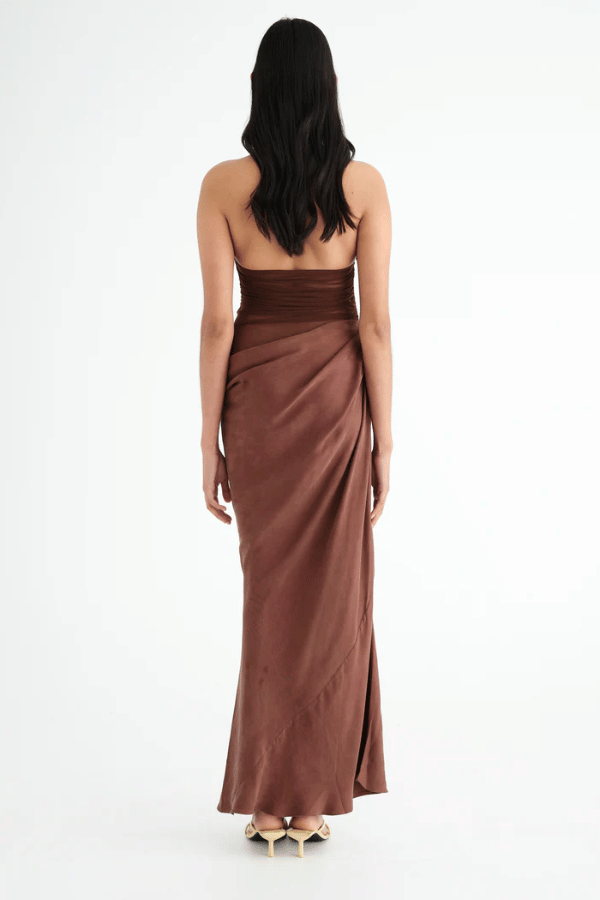 Benni | Gina Maxi Dress Chocolate | Girls with Gems