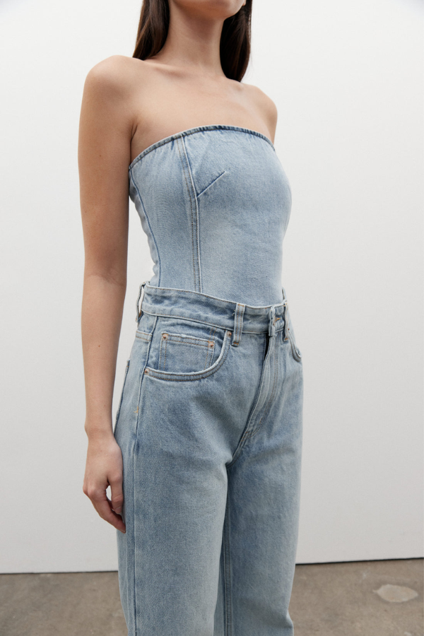 Bayse | Amiri Denim Corset Oakland | Girls with Gems