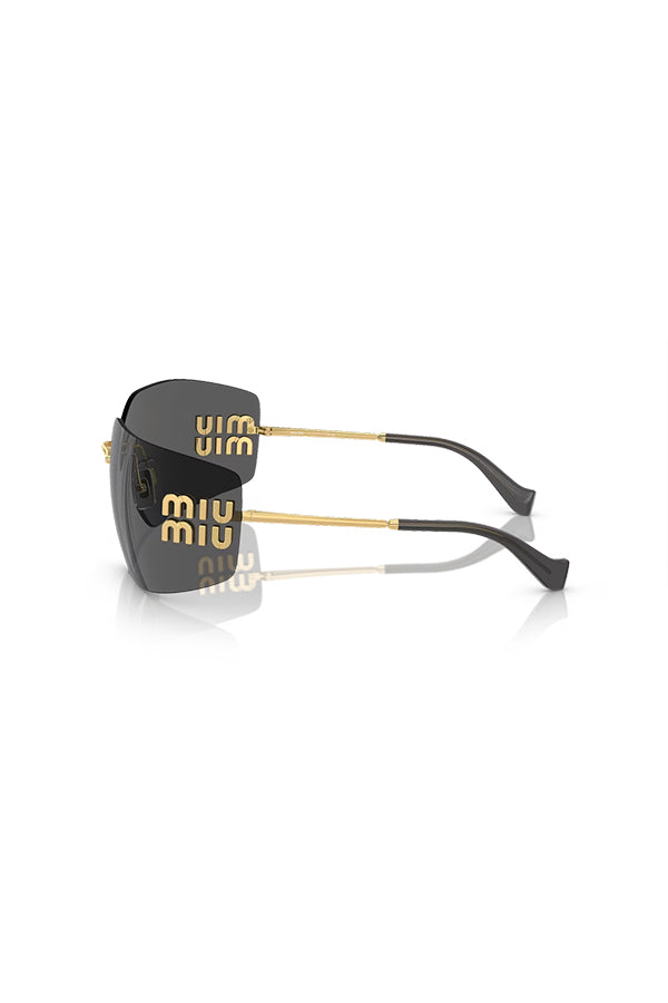 Miu Miu | MU 54YS Gold W/ Dark Grey | Girls With Gems