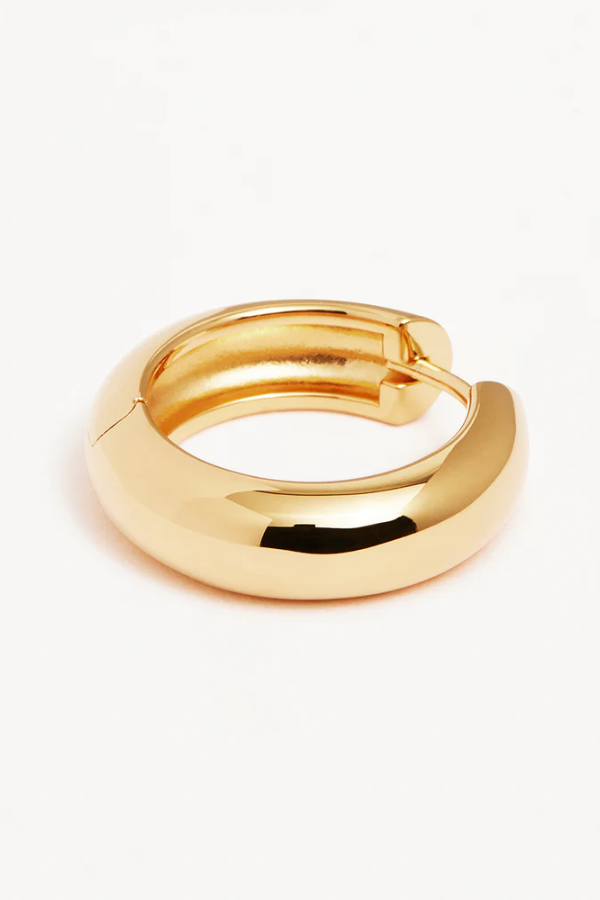 By Charlotte | Bold Large Hoops 18k Gold Vermeil | Girls with Gems