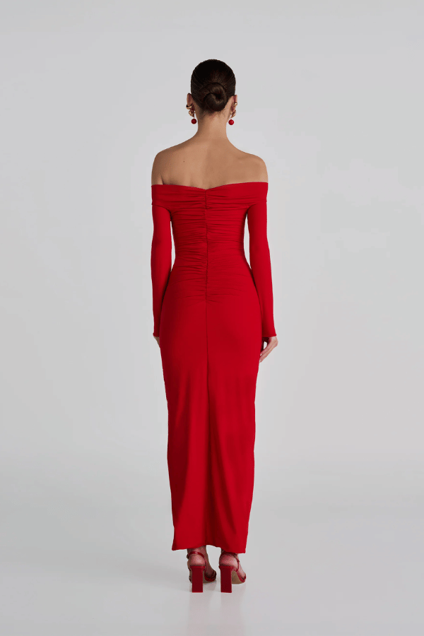 Maygel Coronel | Heliosa Maxi Dress Red | Girls with Gems