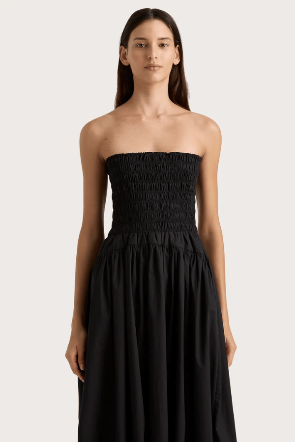 Faithfull the Brand | Lida Midi Dress Black | Girls with Gems