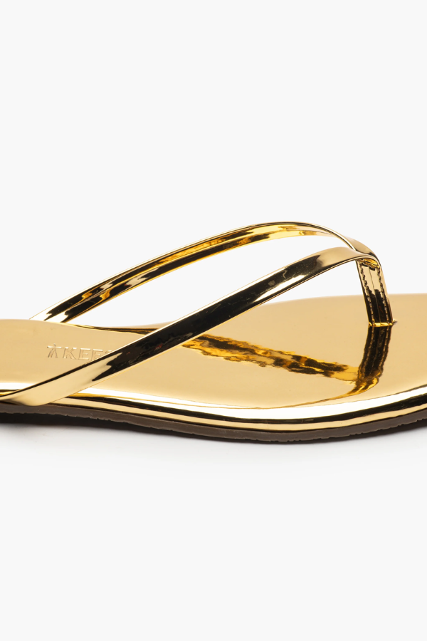 Tkees | Square Toe Lily Mirror Gold | Girls with Gems