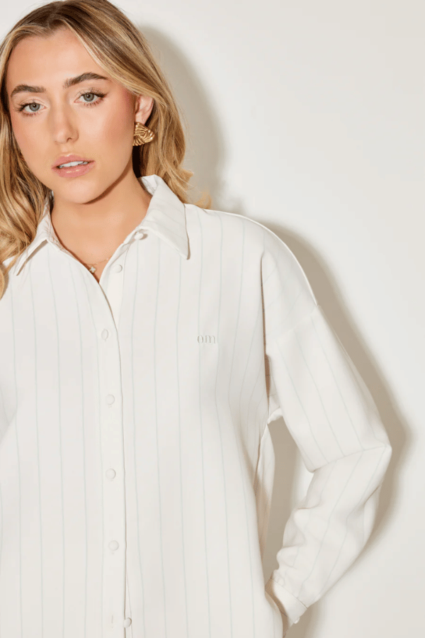 The Ultimate Muse Pin Stripe Shirt Oat