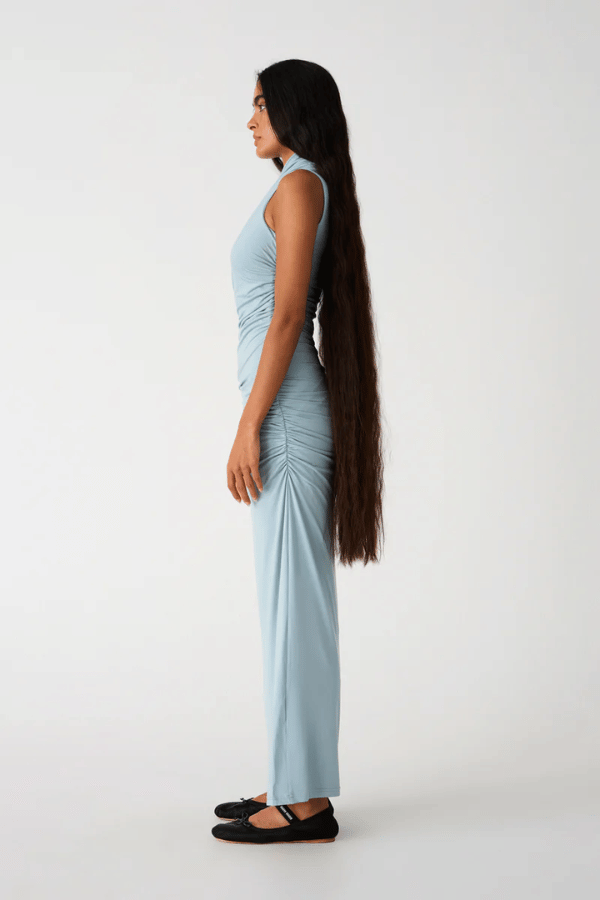 Misha | Albie Maxi Dress Seafoam Blue | Girls with Gems