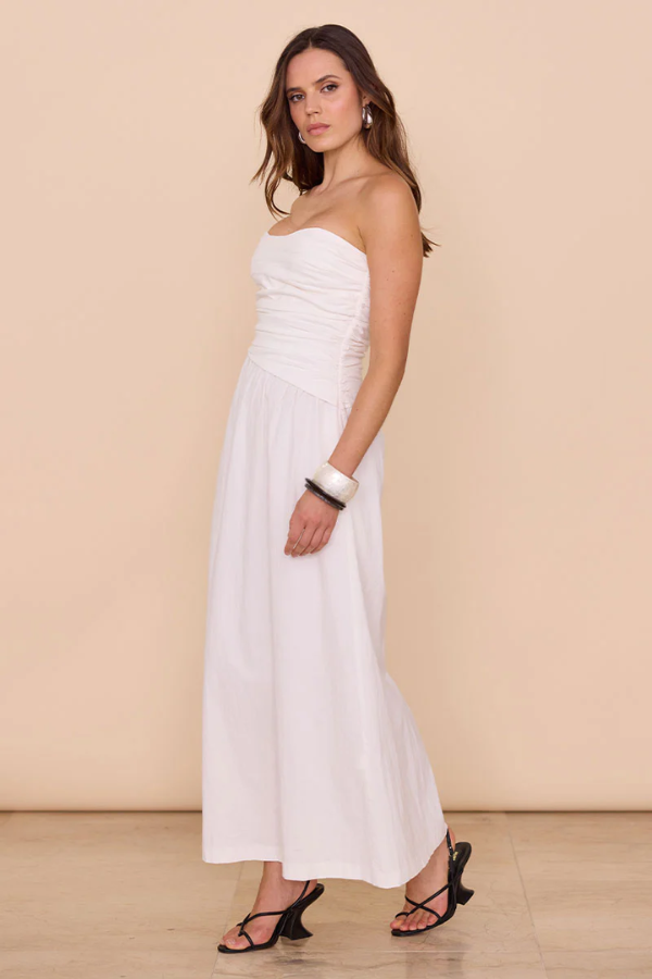 Sovere | Lyric Maxi Dress Off White | Girls with Gems