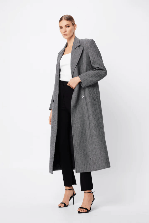 Mossman | Reformation Coat Houndstooth | Girls with Gems