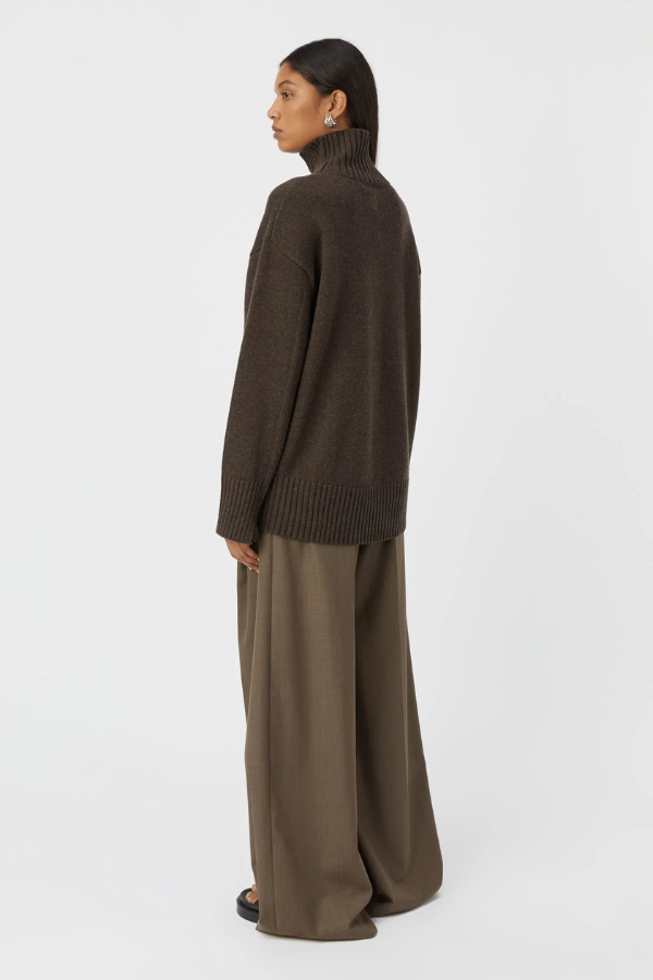 Camilla and Marc | Romeo 2.0 Funnel Neck Chocolate Melange | Girls with Gems