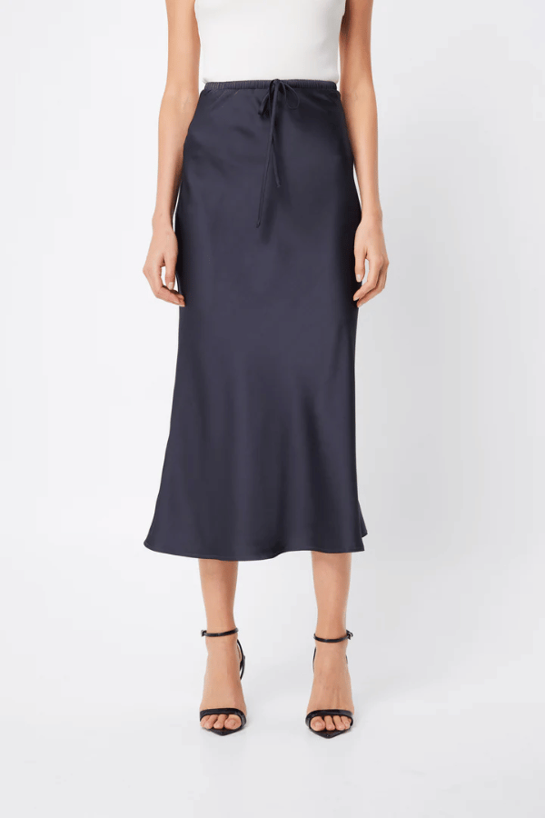 Mossman | Illusion Midi Skirt Slate | Girls with Gems