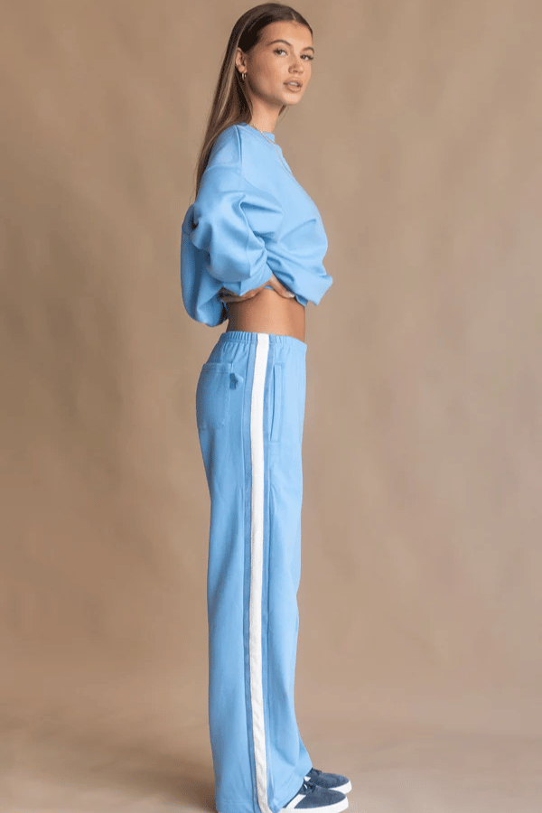 Araminta James | Saint Tropez Trackpant Periwinkle | Girls With Gems