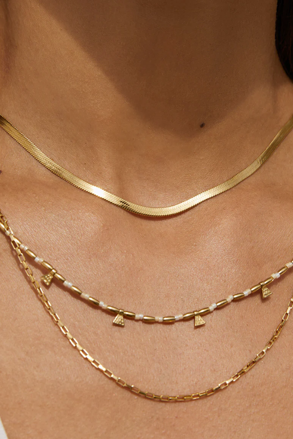 Arms of Eve | Sylvia Gold Snake Chain Necklace | Girls with Gems