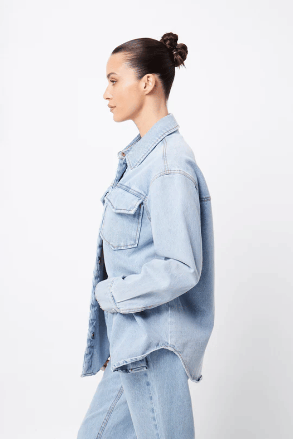 Mossman | Bexley Shirt Denim | Girls with Gems