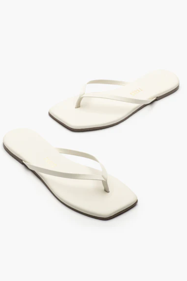 Tkees | Square Toe Lily Cream | Girls with Gems