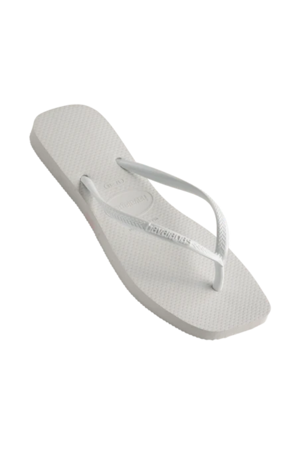 Havianas | Slim Square Solid White | Girls With Gems