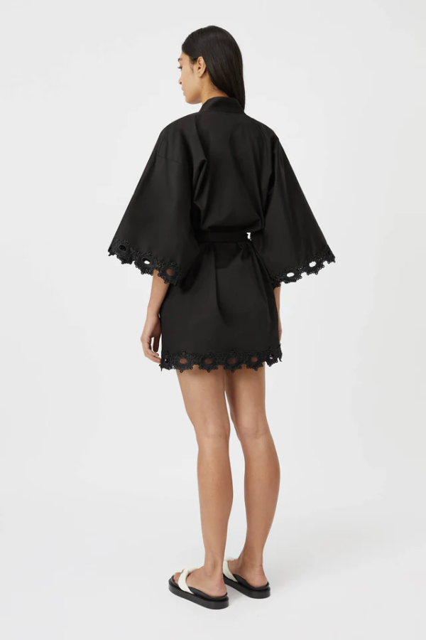 Camilla and Marc | Marina Robe Mini Dress Black | Girls with Gems