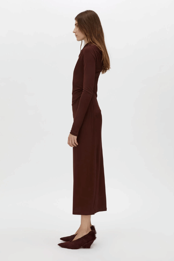 Mai Long Sleeve Dress Almandine
