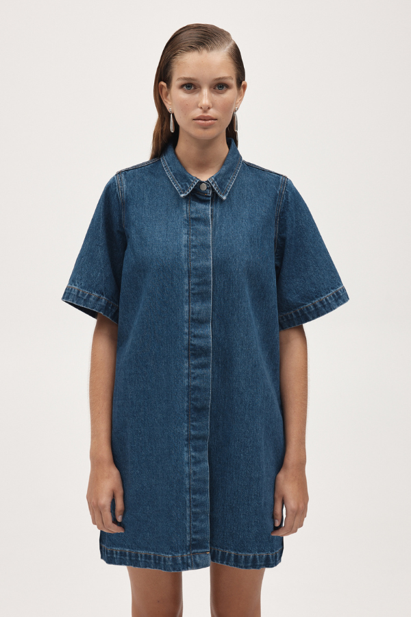 Marle | Darla Dress Heritage Blue | Girls with Gems