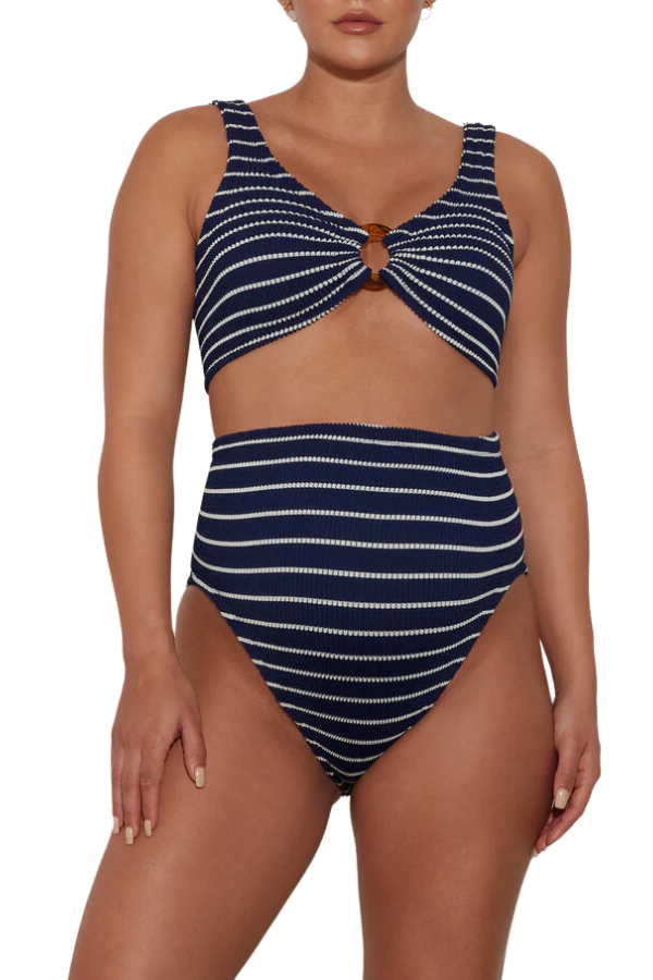 Hunza G | Nadine Bikini Navy/White | Girls with Gems