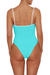 Hunza G | Pamela Swim Contrast Aqua | Gils with Gems