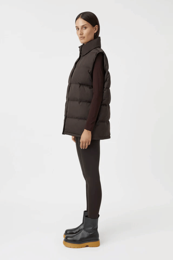 Camilla and Marc | Cedar Puffer Vest Mocha | Girls With Gems