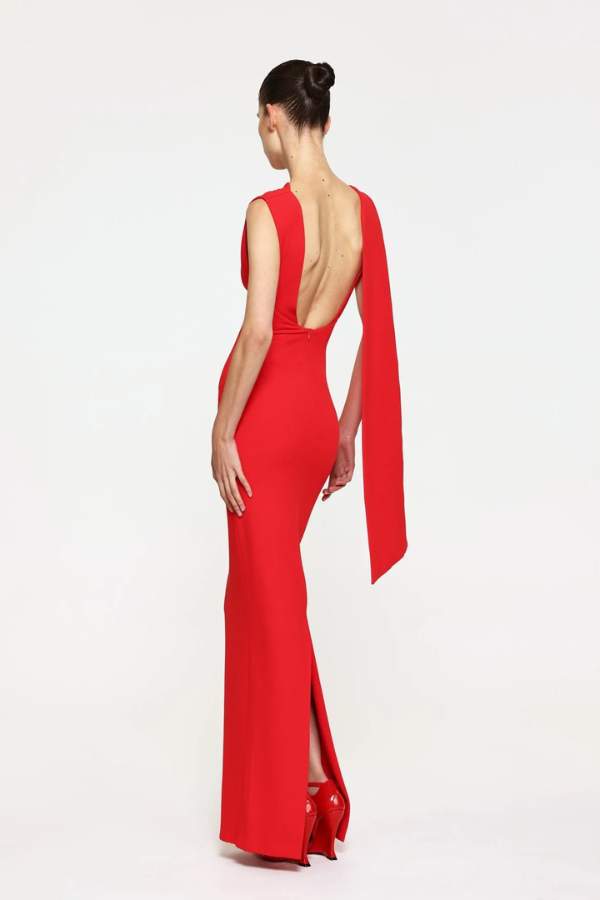 Effie Kats | Audrey Gown Cherry Red | Girls with Gems