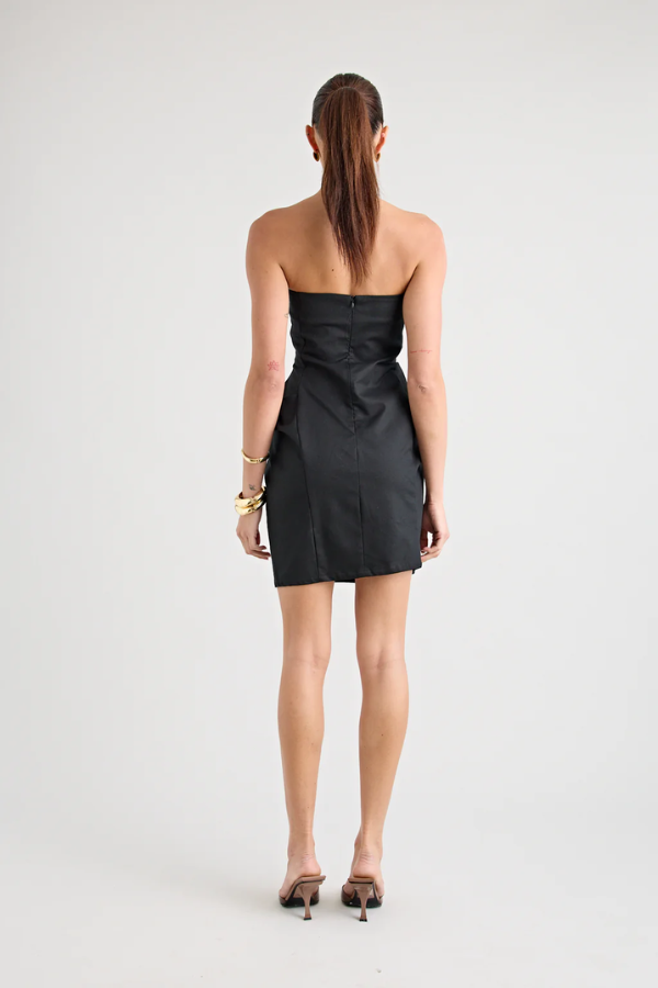 Pfeiffer | Barbados Strapless Twist Dress Black | Girls with Gems