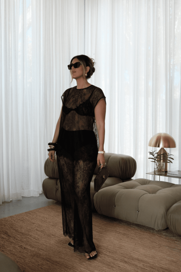 Sneaky Link | Jordi Lace Top Black | Girls With Gems