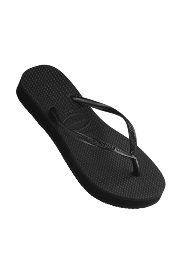 Havaianas | Slim Flatform Thongs Black | Girls with Gems