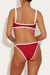 Hunza G | Tyler Contrast Bikini Red/White | Girls with Gems