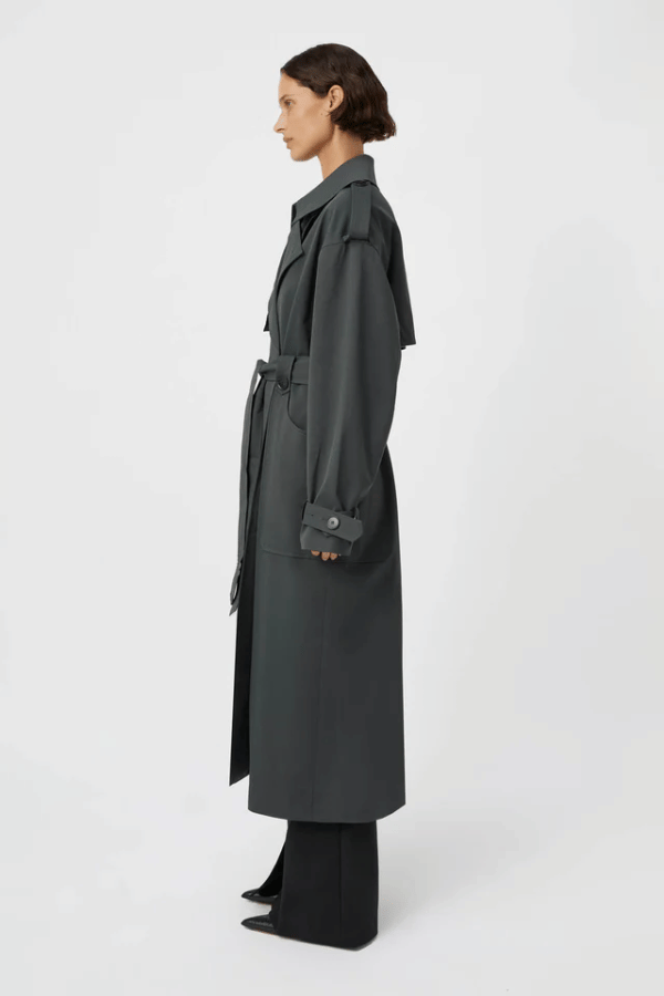 Camilla and Marc | Reyes Classic Trench Coast Charcoal | Girls with Gems