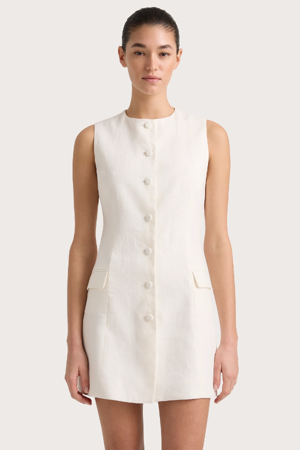 Faithfull the Brand | Jane Mini Dress White | Girls With Gems