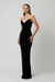 Effie Kats | Adele Gown Black Velvet | Girls with Gems