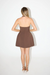 Odd Muse | The Ultimate Muse Structured Mini Dress Brown | Girls with Gems