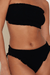 Hunza G | Tracey Frill Bikini Black/Black | Girls with Gems