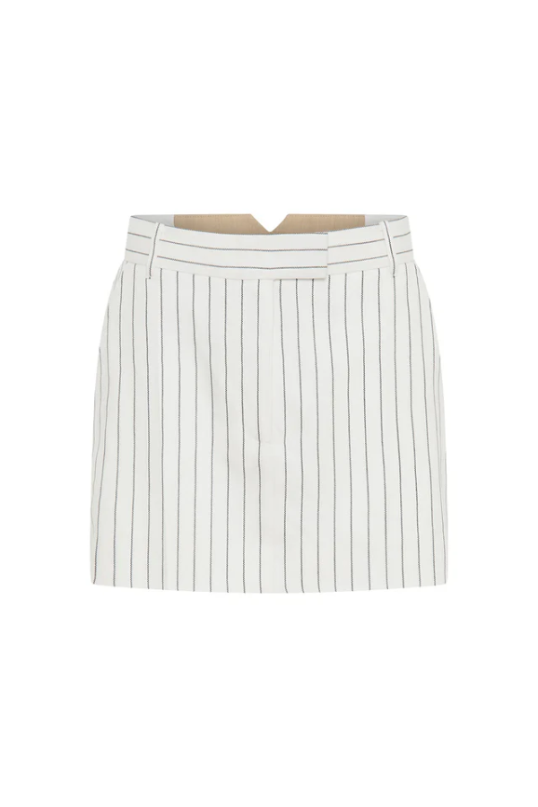 Camilla and Marc | Jagger Mini Skirt White Pinstripe | Girls with Gems