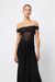 Mossman | Rebound Off Shoulder Maxi Dress Black | Girls with Gems