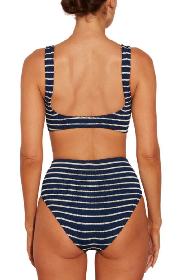 Hunza G | Nadine Bikini Navy/White | Girls with Gems